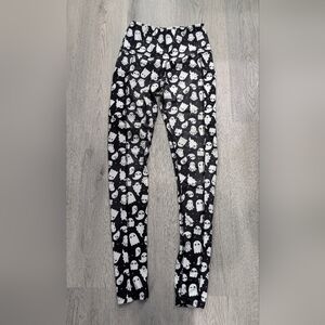 Em & Sprout Ghost Friends Pocket Leggings Black White Small
